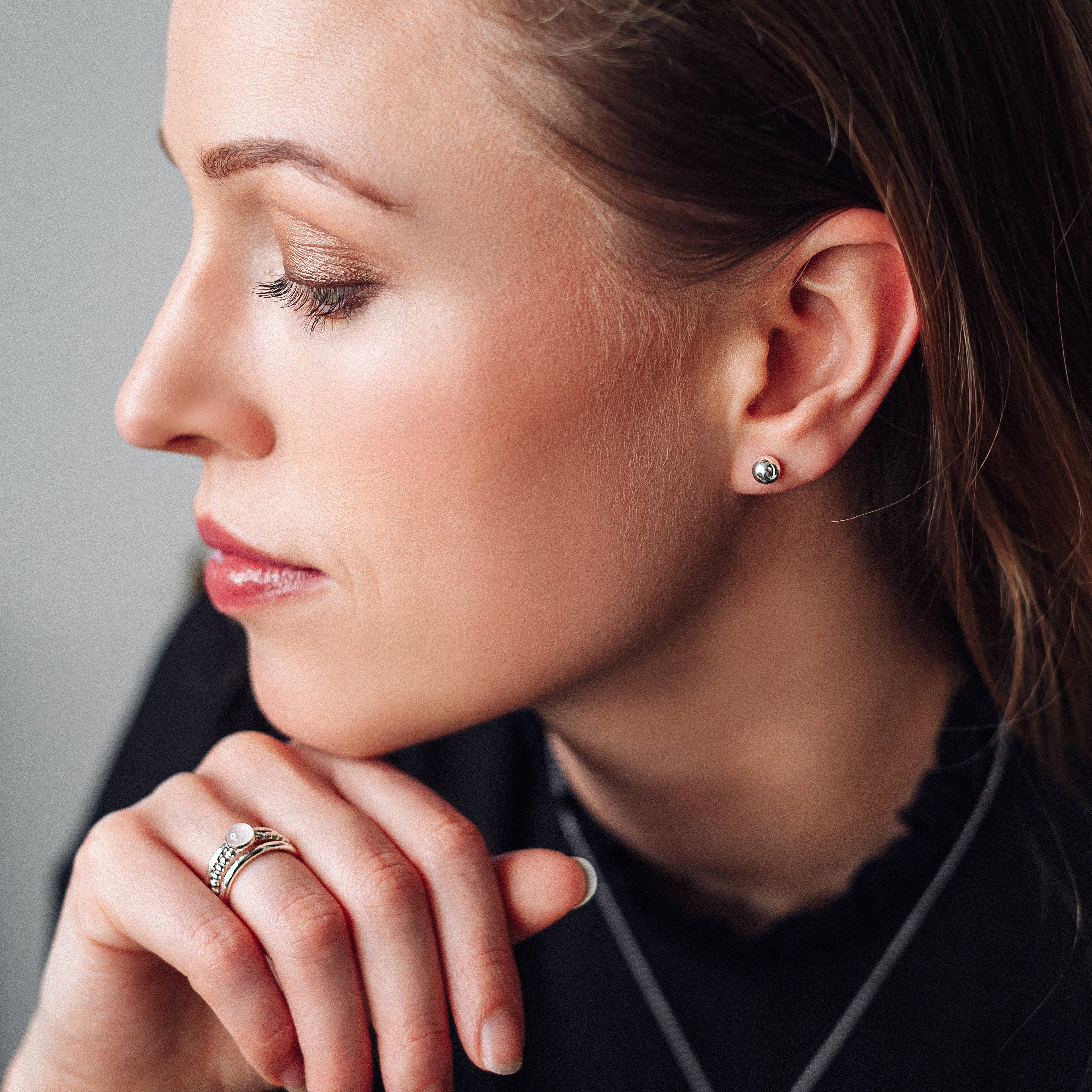 Ball Stud Earrings