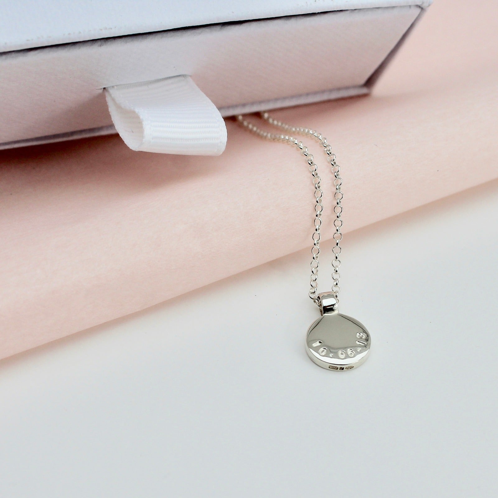 Name Disc Pendant Sterling Silver