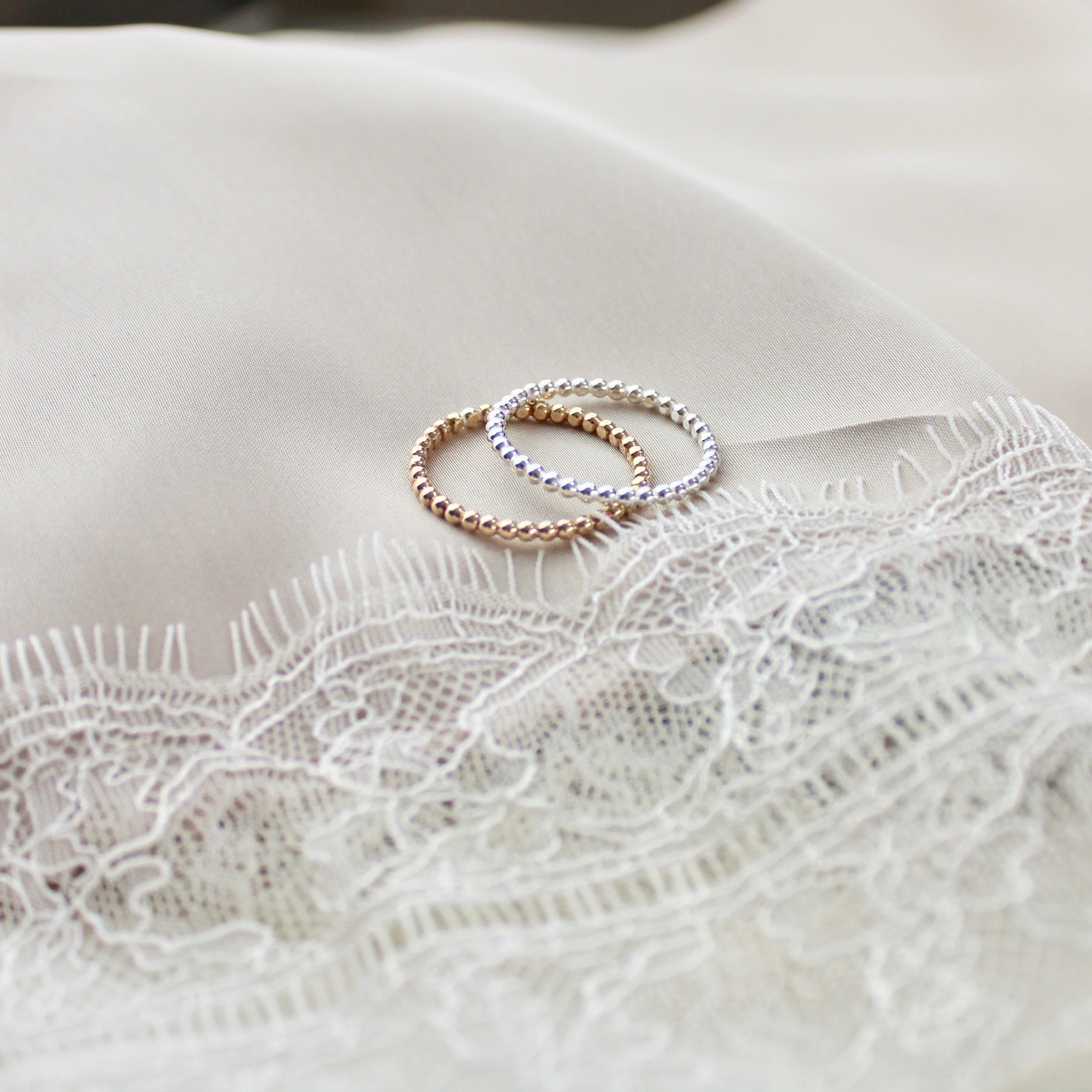 Timeless Beaded Stacking Ring