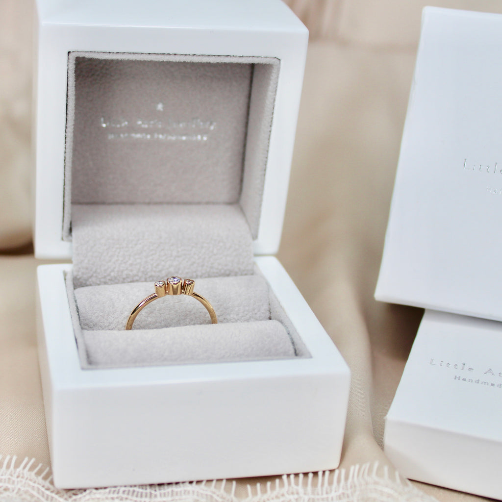 Gold and Diamond Sunbeam Ring