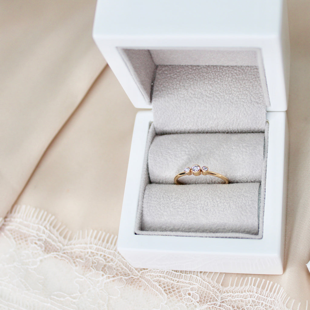 Gold and Diamond Sunbeam Ring