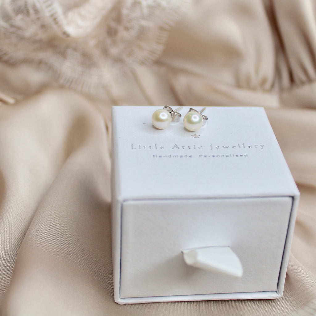 Pearl Stud Earrings