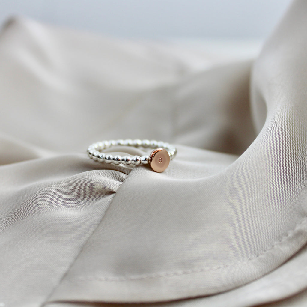 Gold Dot Stacking Rings