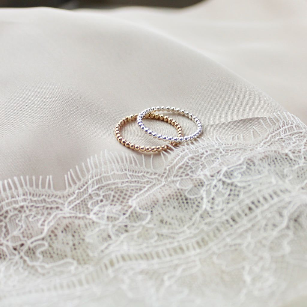 Timeless Beaded Stacking Ring