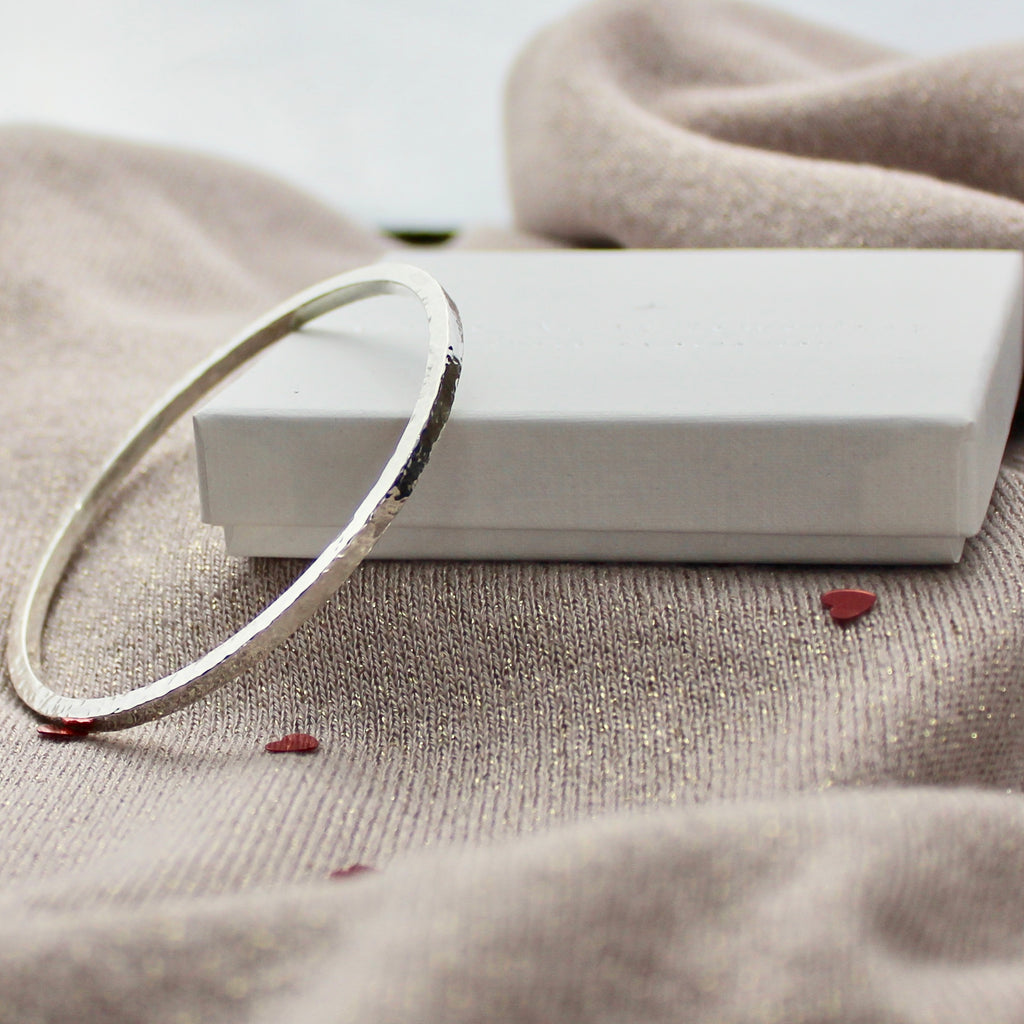 Chunky Stacking Bangle Sterling Silver