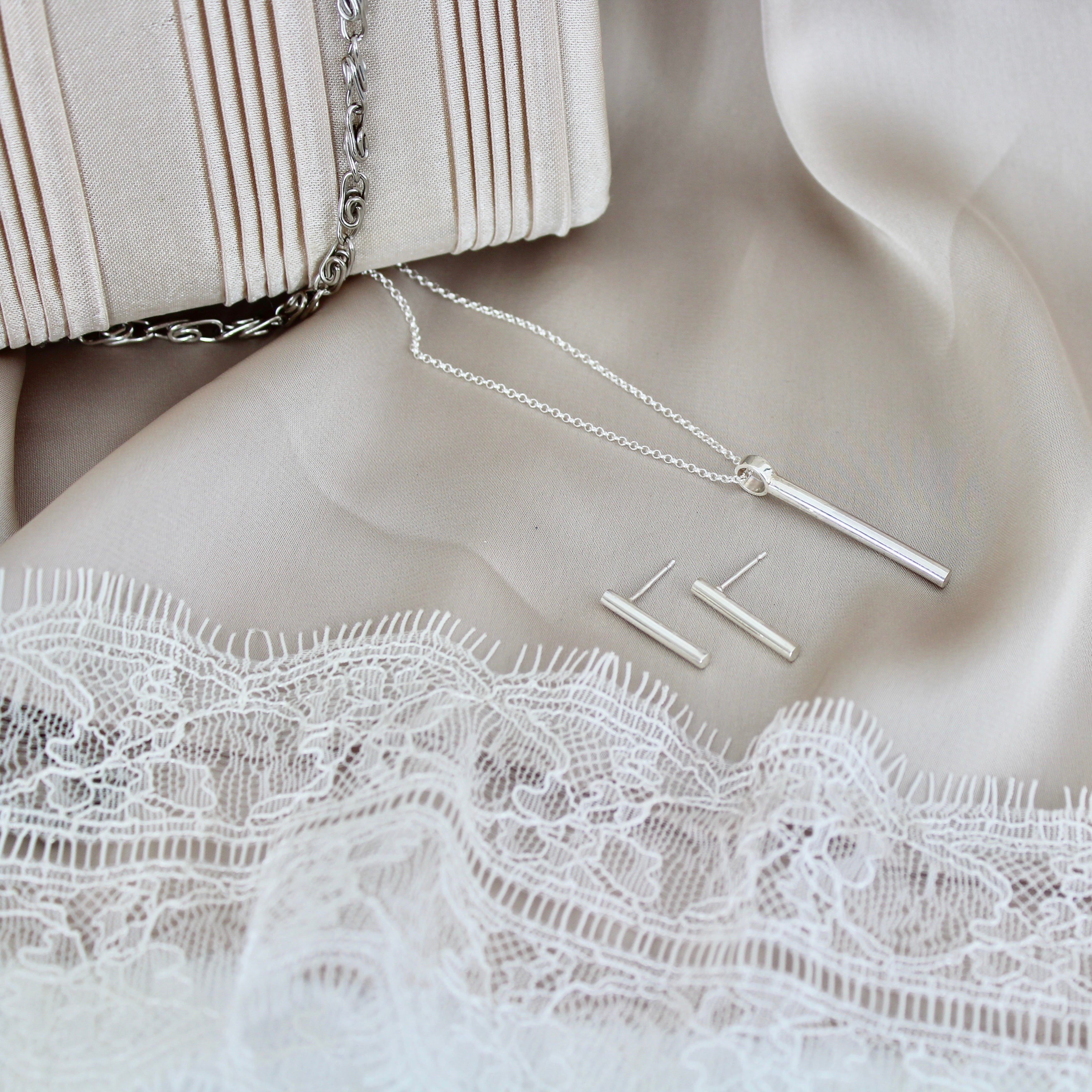 Batten Earrings Sterling Silver