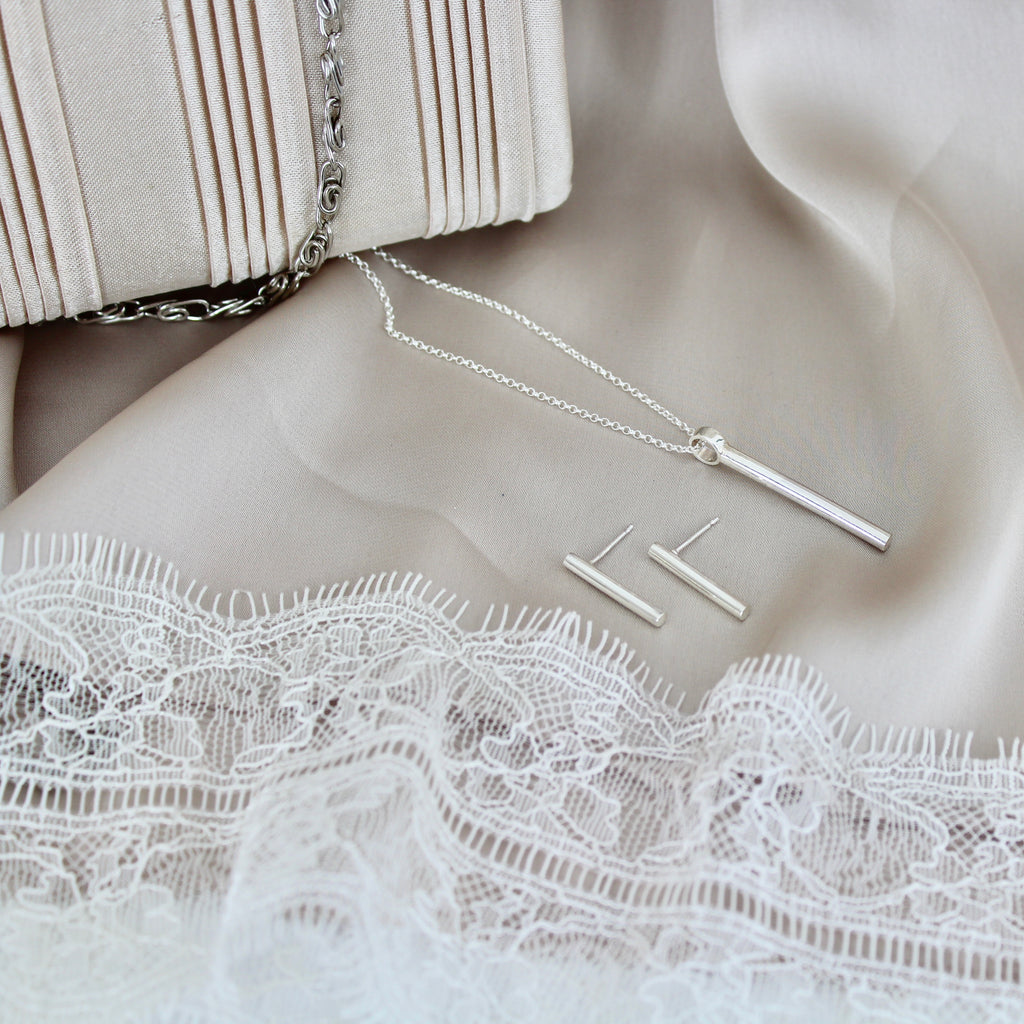Batten Earrings Sterling Silver