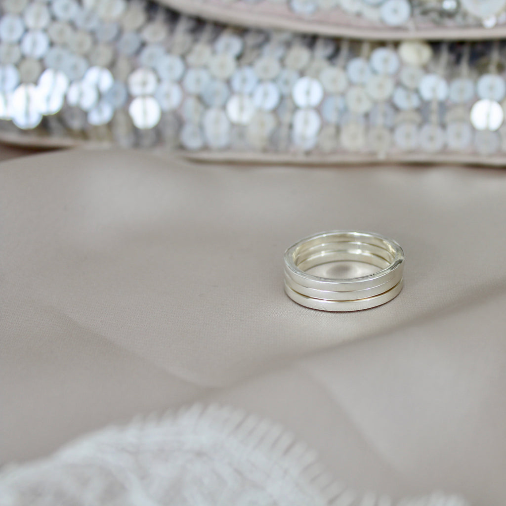 Sterling Silver Stacking Trio