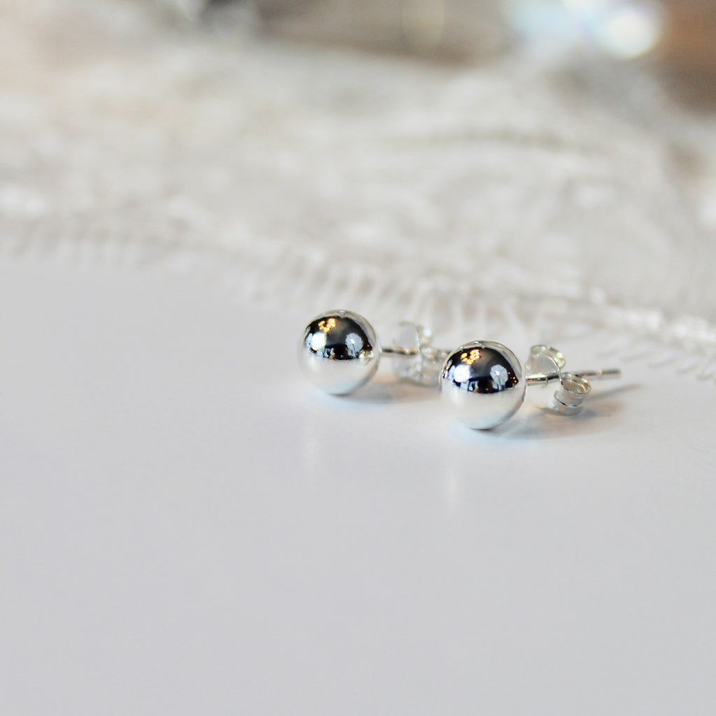 Ball Stud Earrings