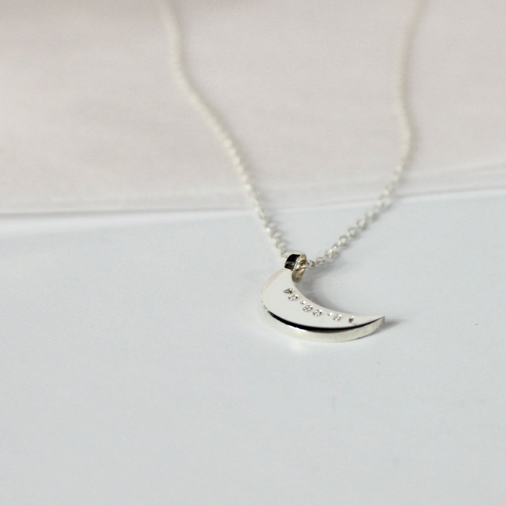 Sleepy Moon Necklace