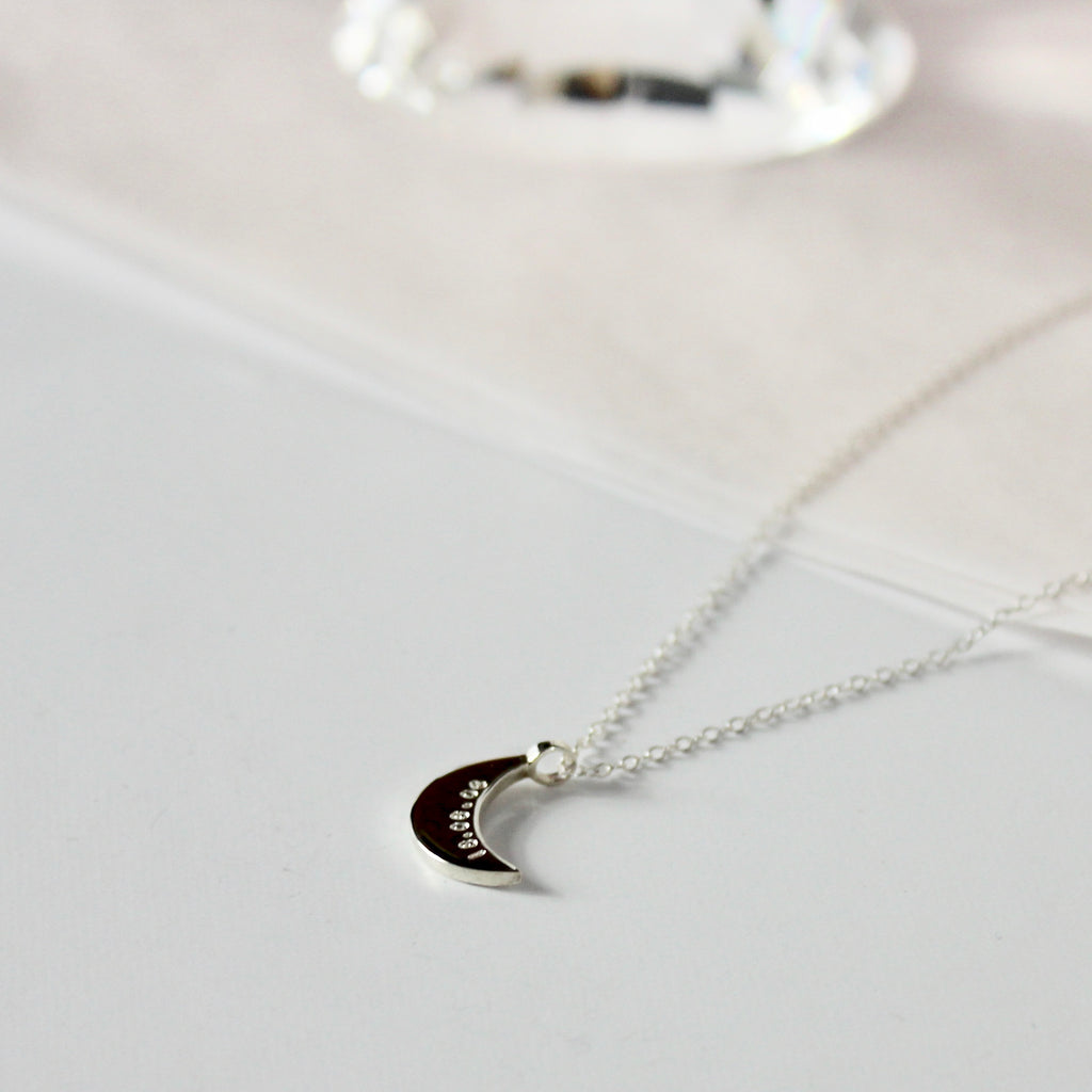 Sleepy Moon Necklace
