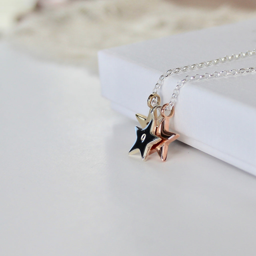 All Star Necklace Silver and Gold