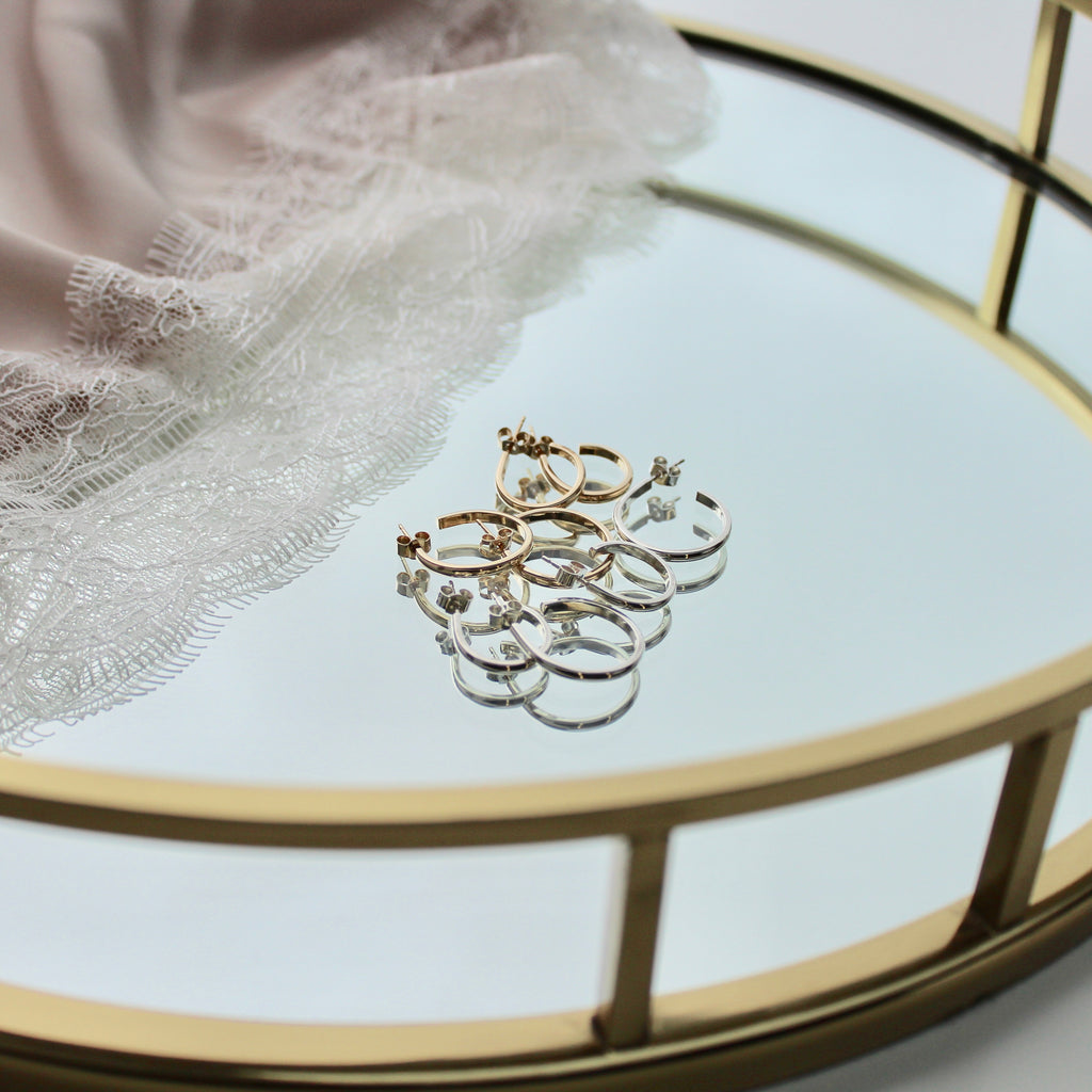 Classic Hoop Earrings Sterling Silver